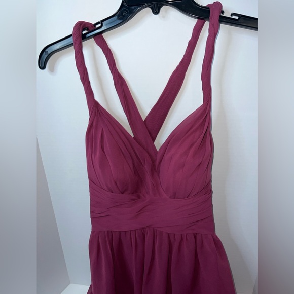 Elegant Criss‎ Cross Backless Formal Dress Gown Party Maxi Dress Azazie size A12 - Picture 1 of 5